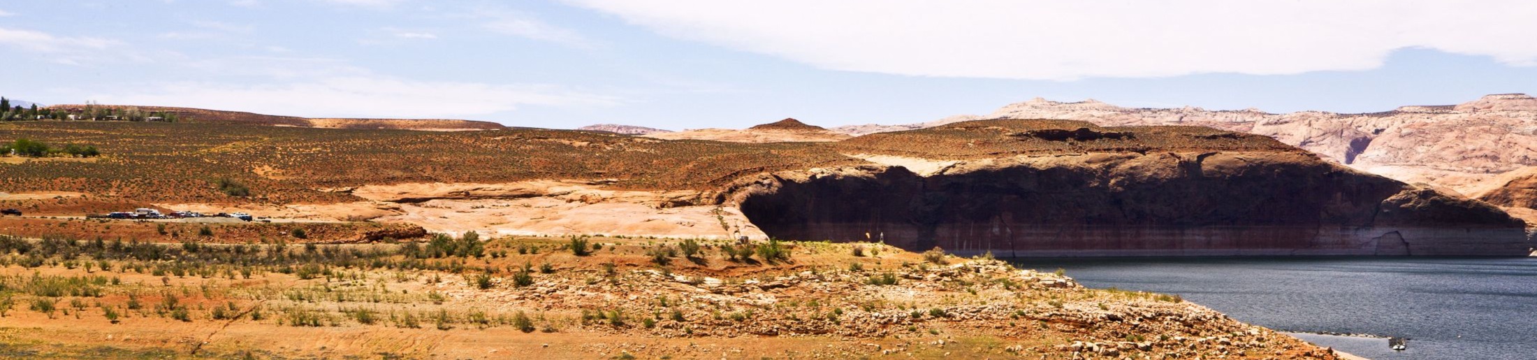 Scenic view of Lake Powell