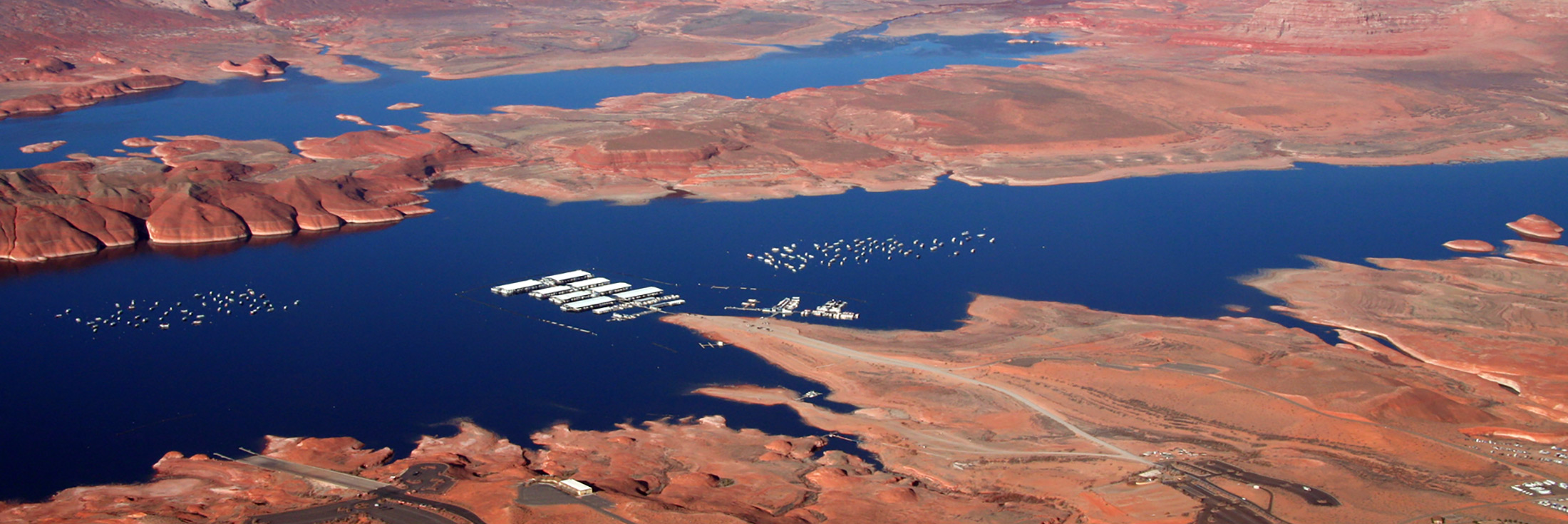 Aerial Of Bullfrog Marina C Lake Powell 2200X735